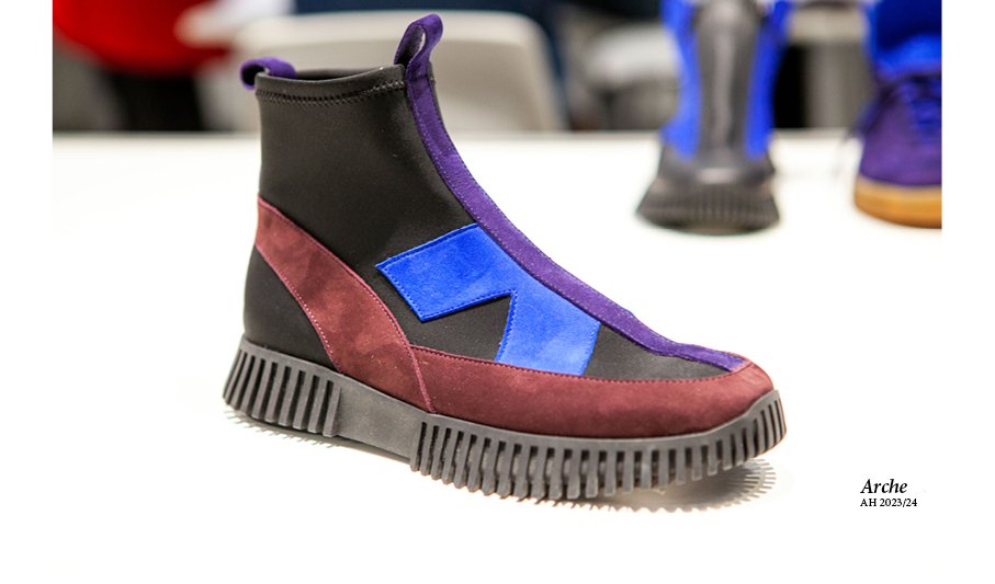 Marché 2022 de la chaussure en France. Modèle boots Arche collections automne hiver 2023/2024
