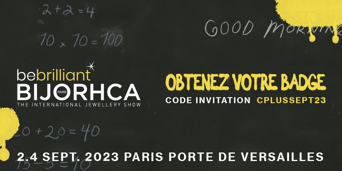 Bijorhca du 2 au 4 septembre 2023 salon de la bijouterie Porte de Versailles